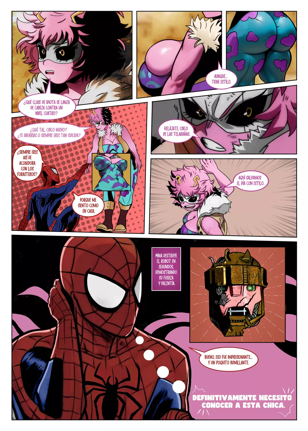 Mina Ashido x Spider-Man image number 3