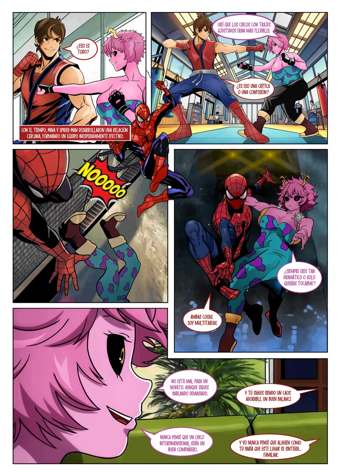 Mina Ashido x Spider-Man image number 5