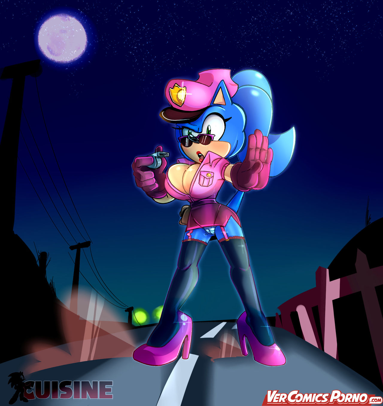 Sonic The Whore Cop image number 1