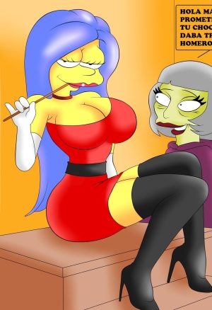 MARGE SIMPSON Y AMANDA