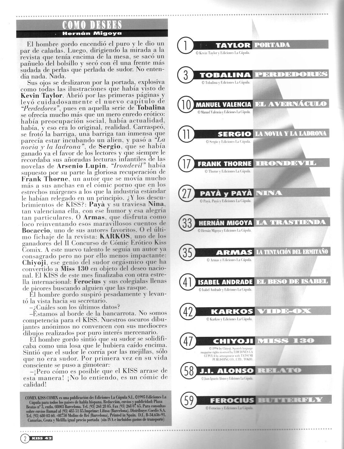 Kiss Comix 042 image number 1