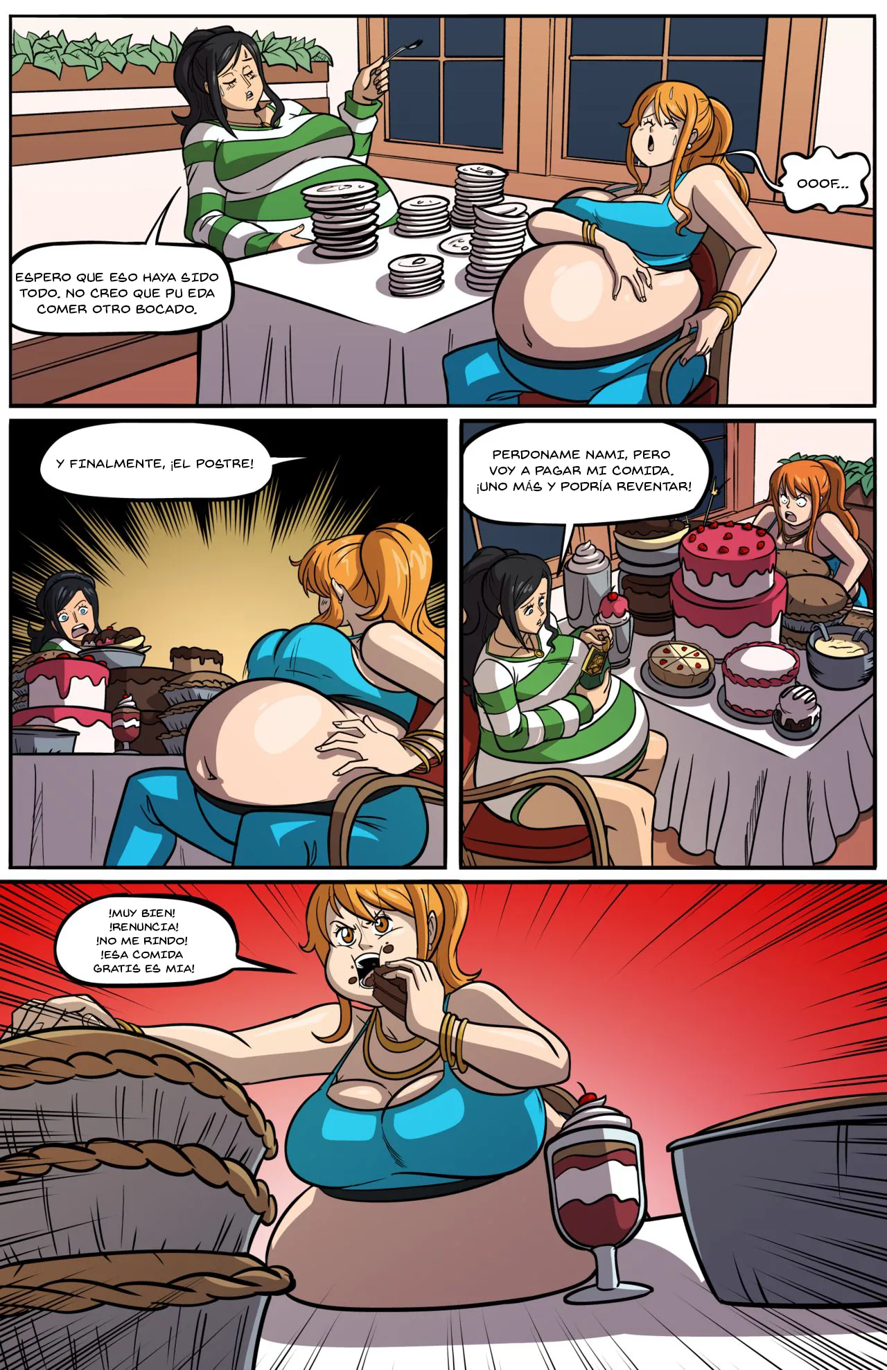 Nami and Nico Robin Dinner Time Spanish image number 2