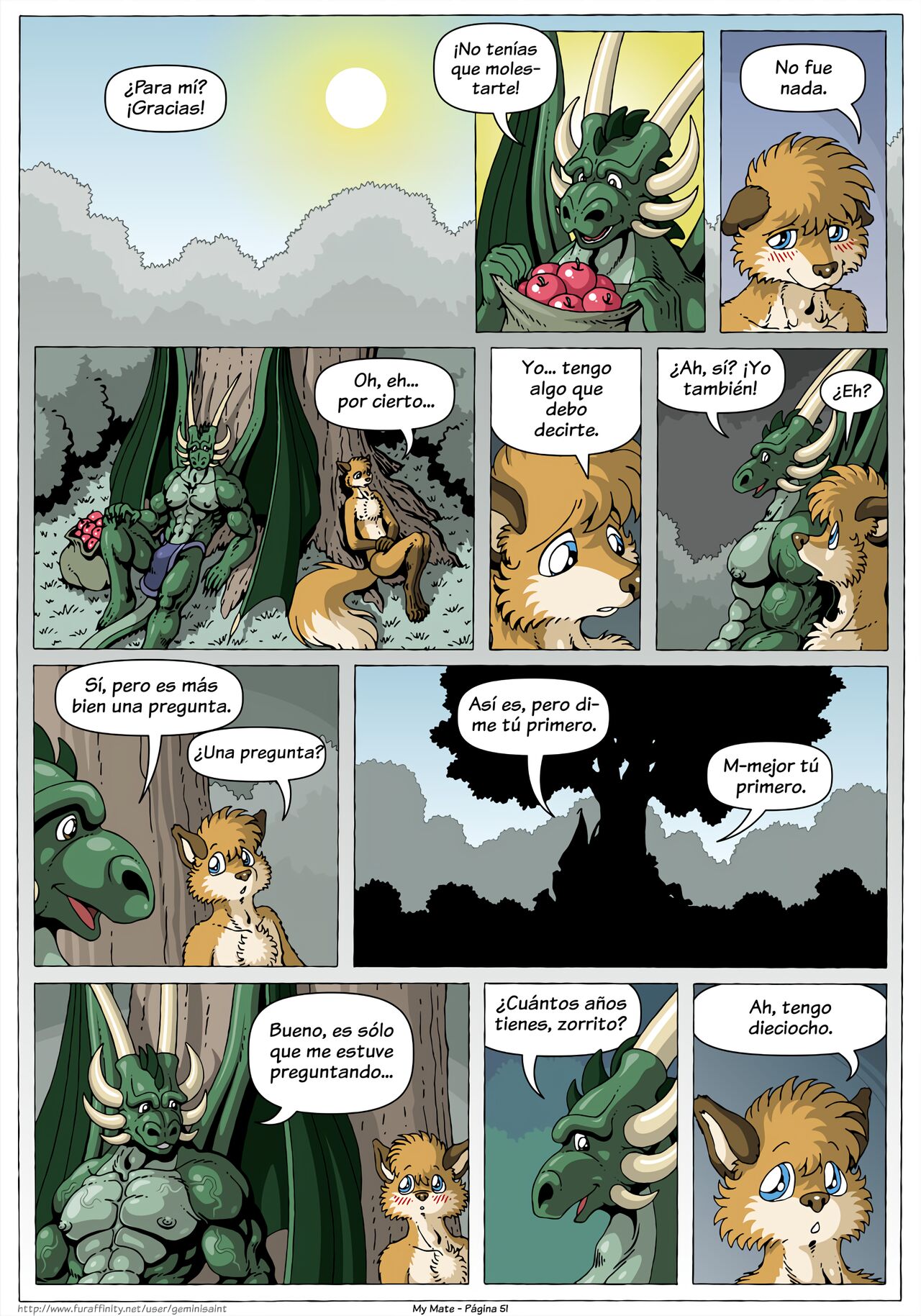 My Mate. Chapter 1 Re-scaled  Espanol image number 51
