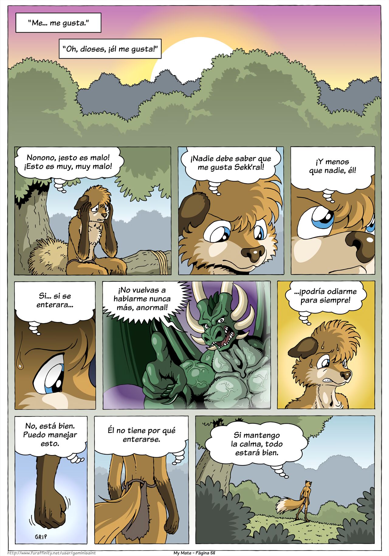 My Mate. Chapter 1 Re-scaled  Espanol image number 58