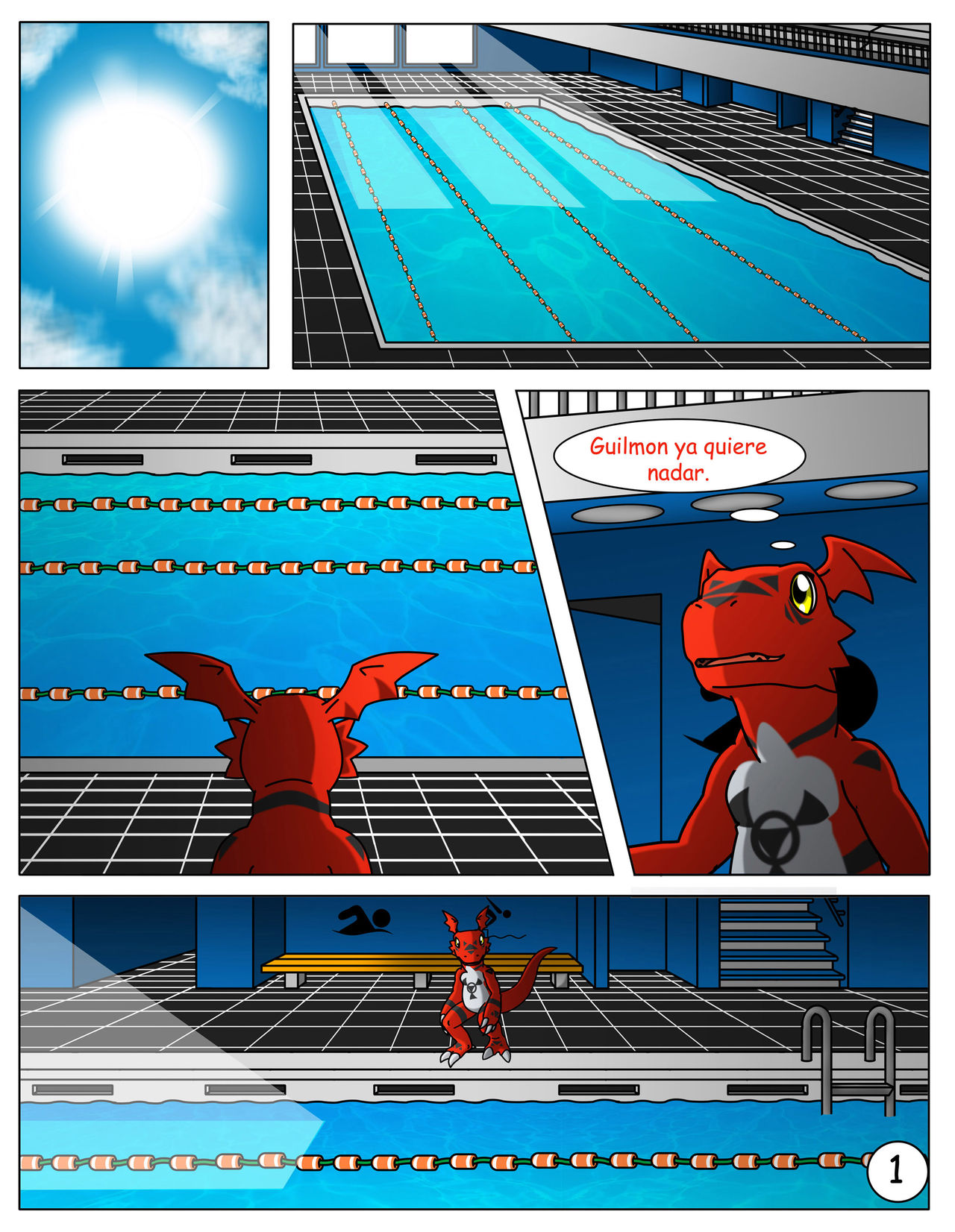 Divirtiéndose en la piscina image number 1