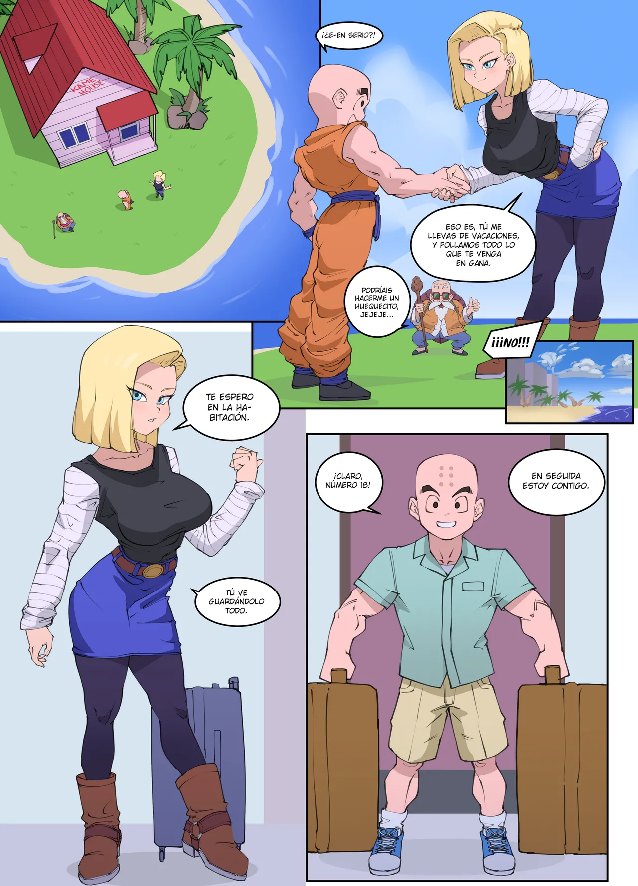 Android 18 x Krillin