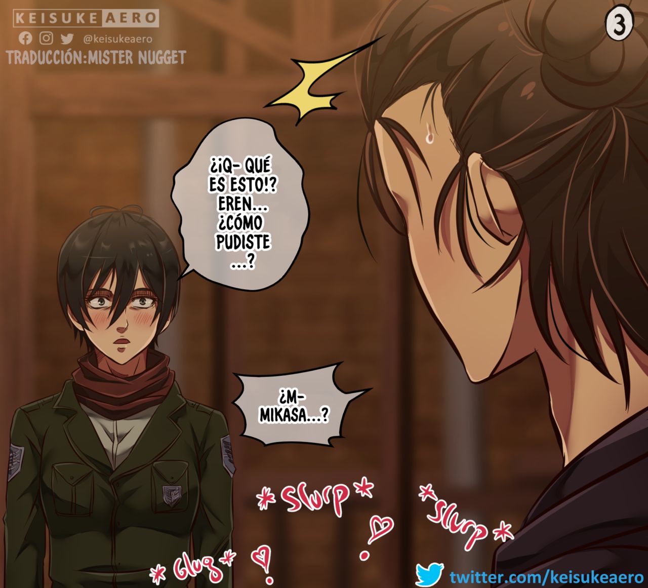 Mikasa x Eren x Annie - Trío  Attack on Titan image number 2