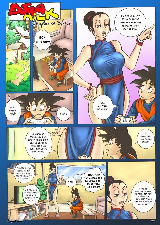 DBZ Extra Milk Caps 1&2 Spanish image number 1