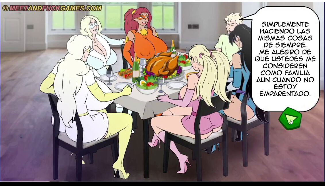 Meet and Fuck - Super Whore Family: Thanksgiving/Día de Acción de Gracias image number 12