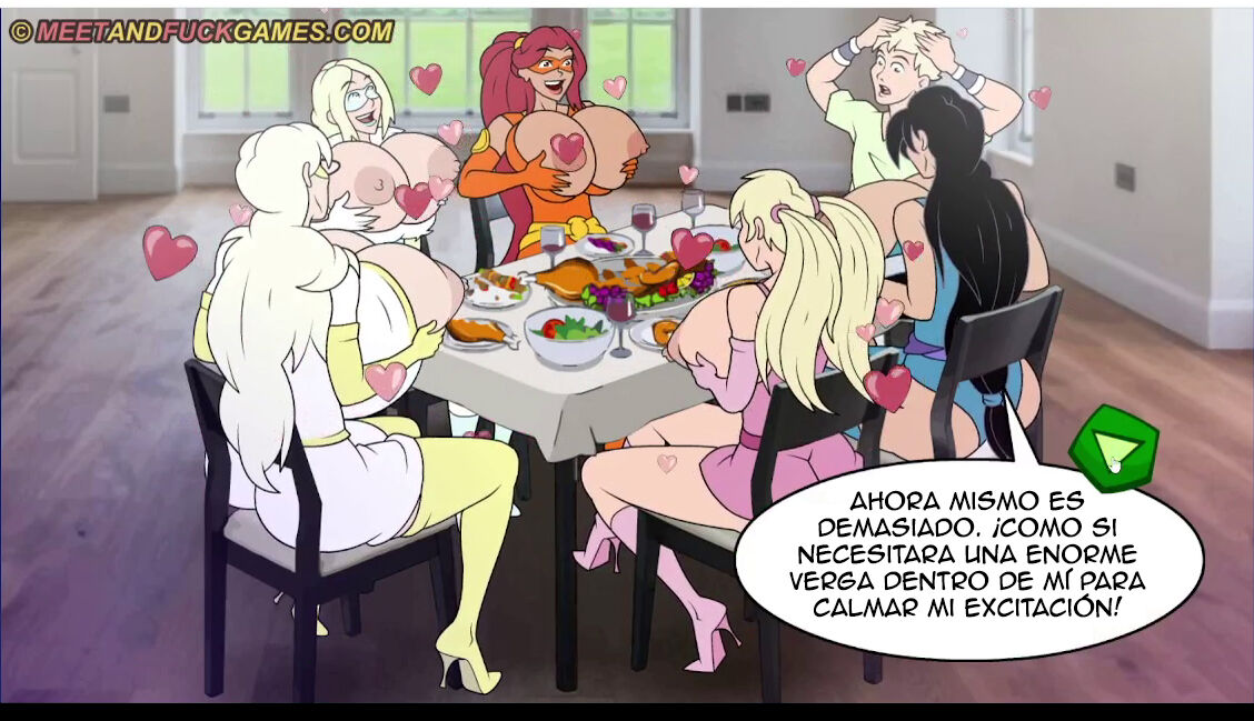 Meet and Fuck - Super Whore Family: Thanksgiving/Día de Acción de Gracias image number 30