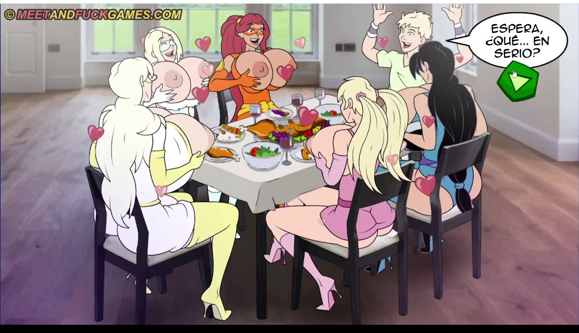 Meet and Fuck - Super Whore Family: Thanksgiving/Día de Acción de Gracias image number 33