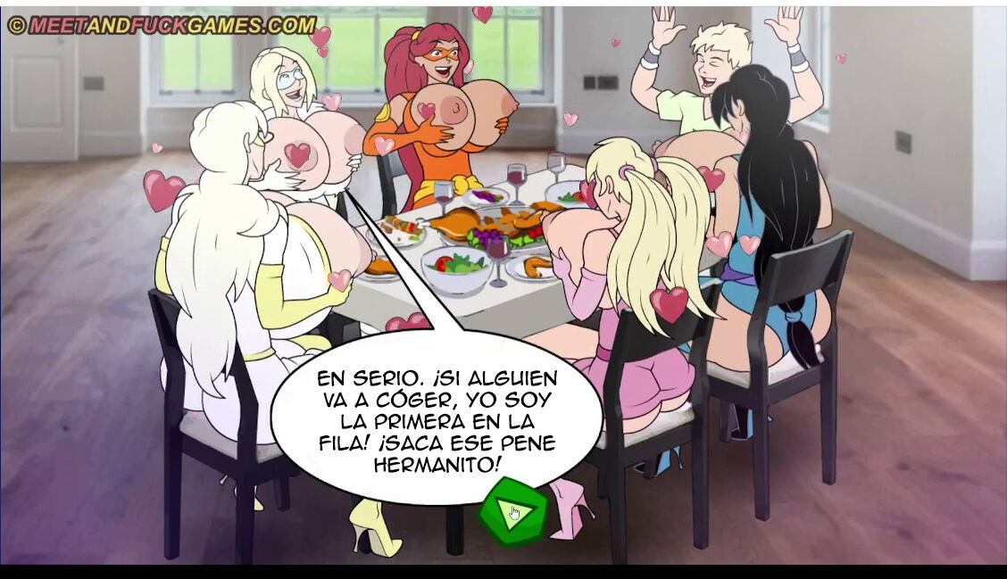 Meet and Fuck - Super Whore Family: Thanksgiving/Día de Acción de Gracias image number 37