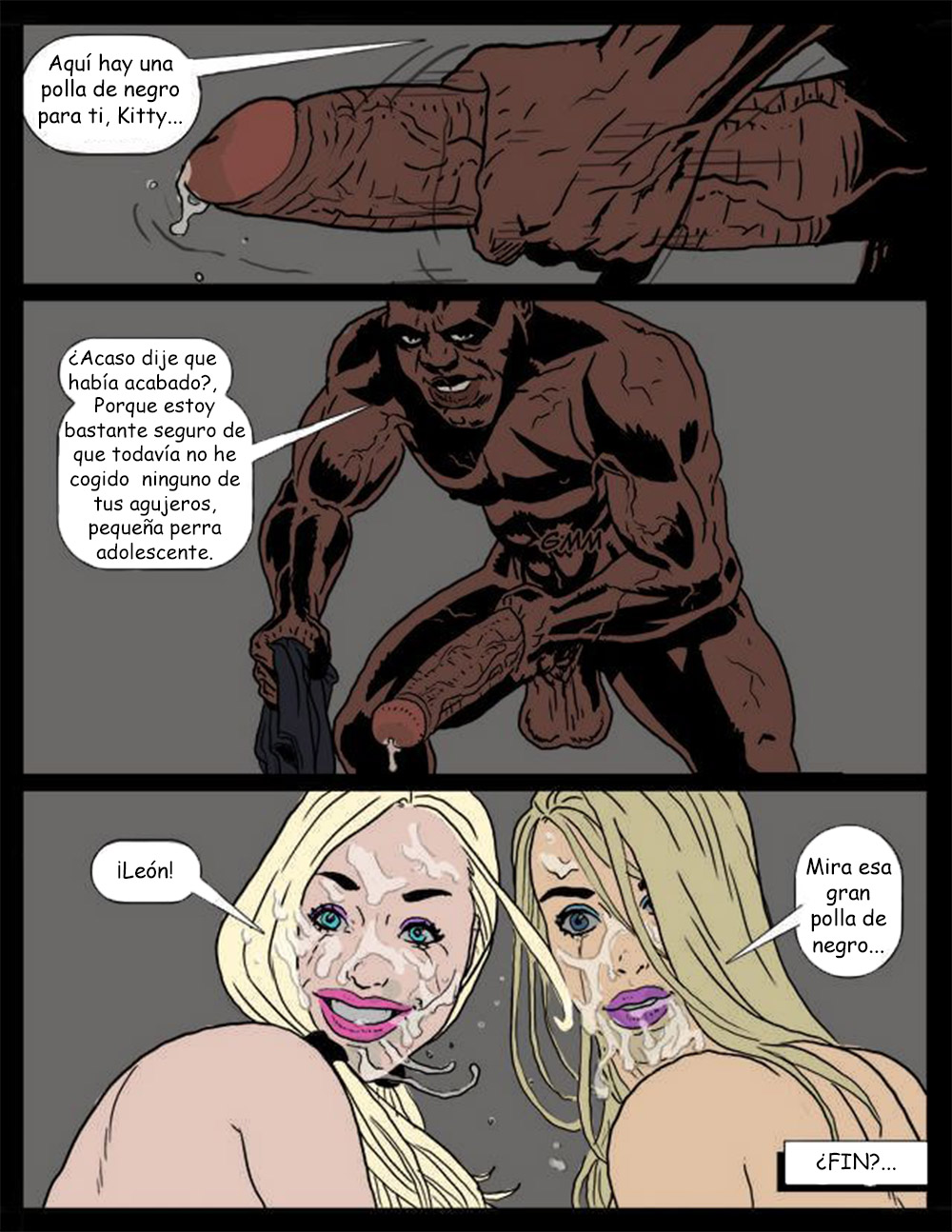 2 Hot Blondes Submit to Big Black Cock image number 71