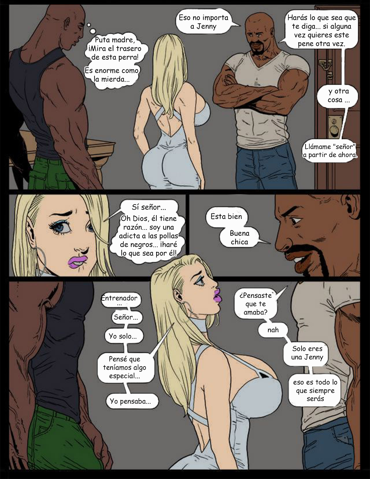 2 Hot Blondes Submit to Big Black Cock image number 7