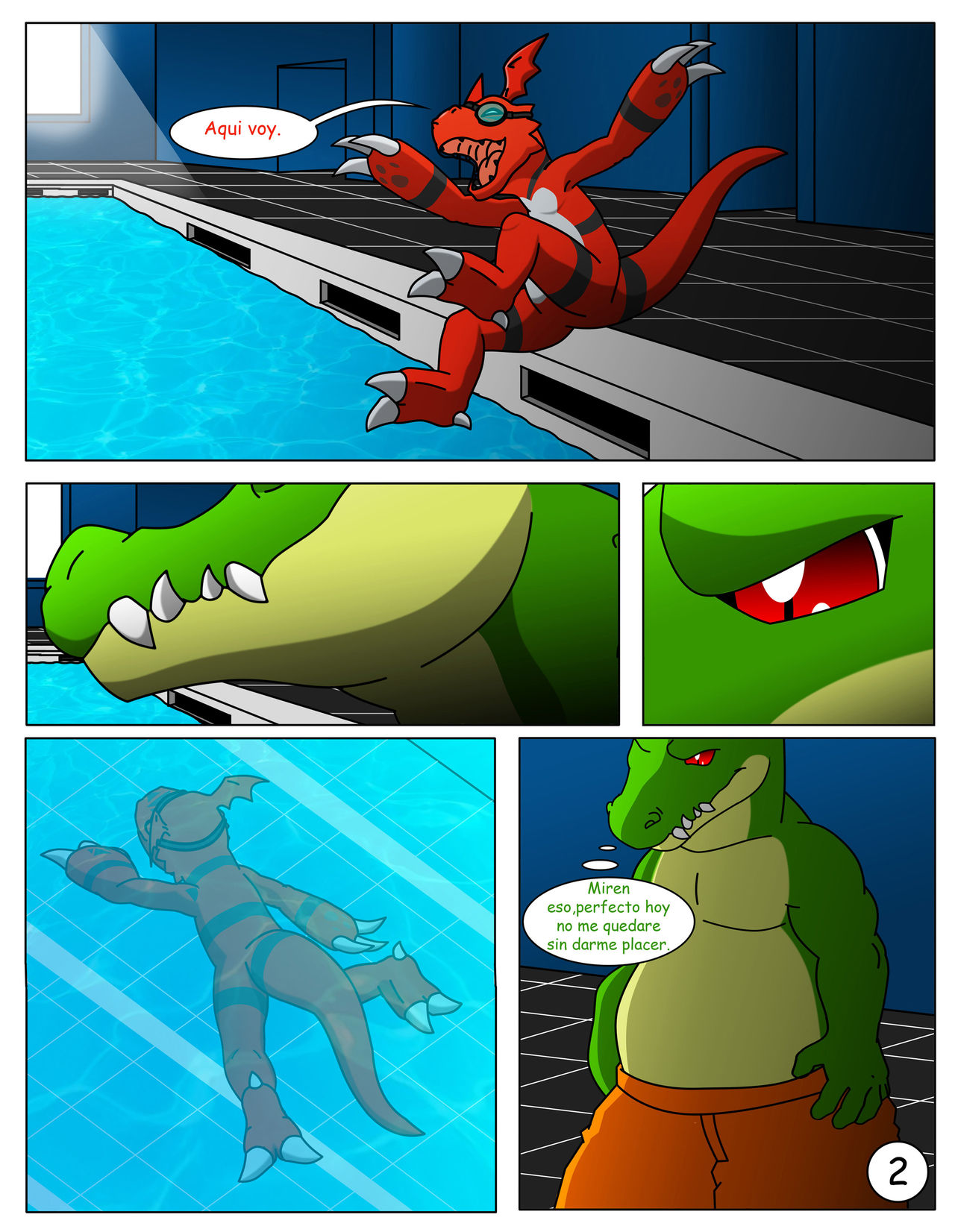 Divirtiéndose en la piscina image number 2