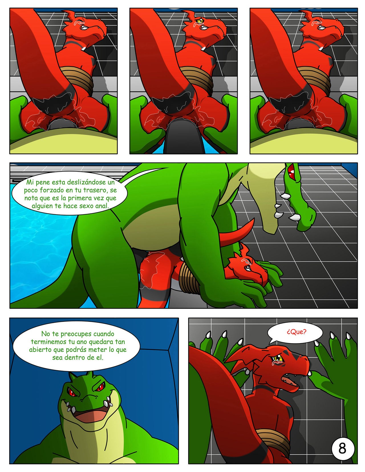 Divirtiéndose en la piscina image number 8