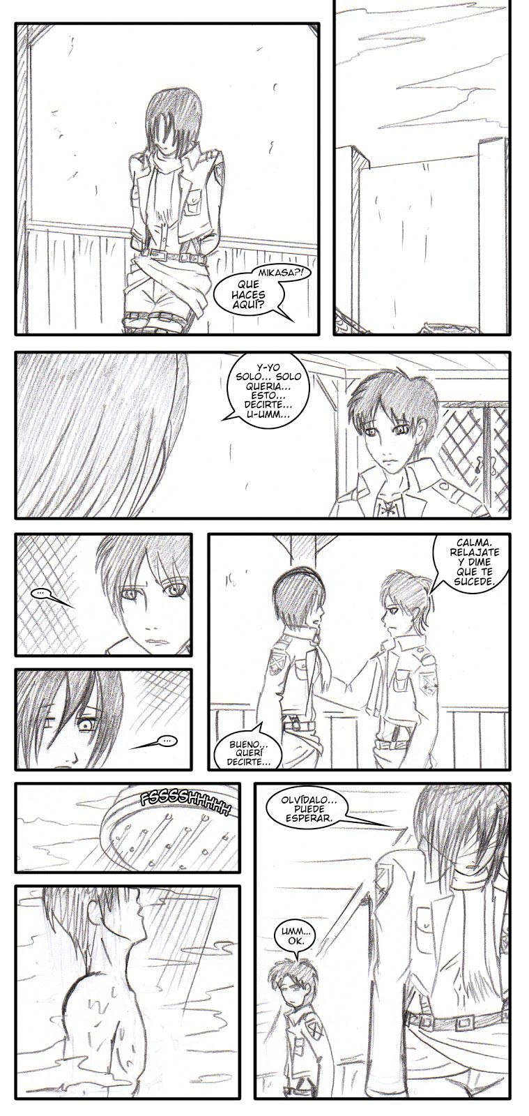 Shingeki No Kyojin Mikasa & Eren