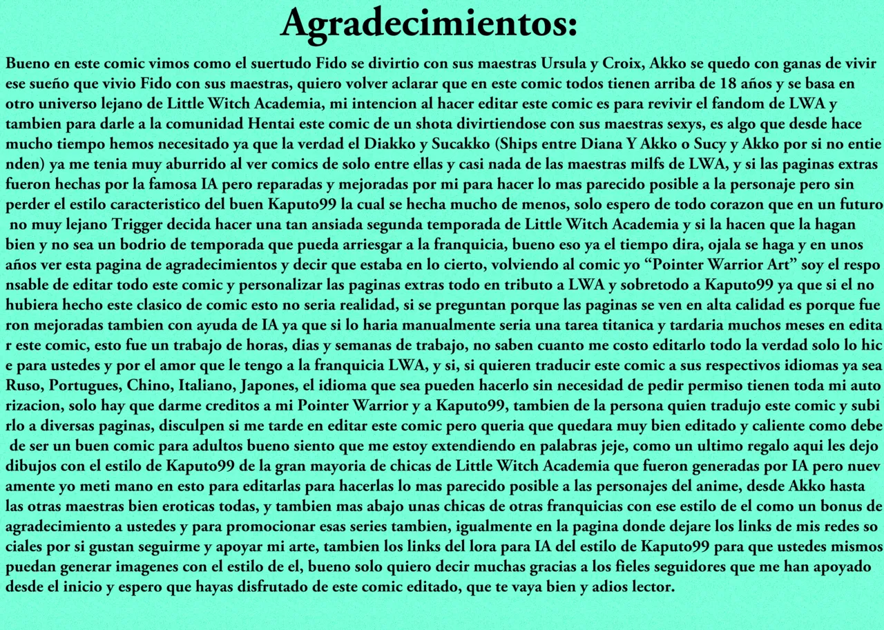 Little Witch Academia  - Un Dia Con MI Maestra Caliente - Comic Espanol NSFW image number 22