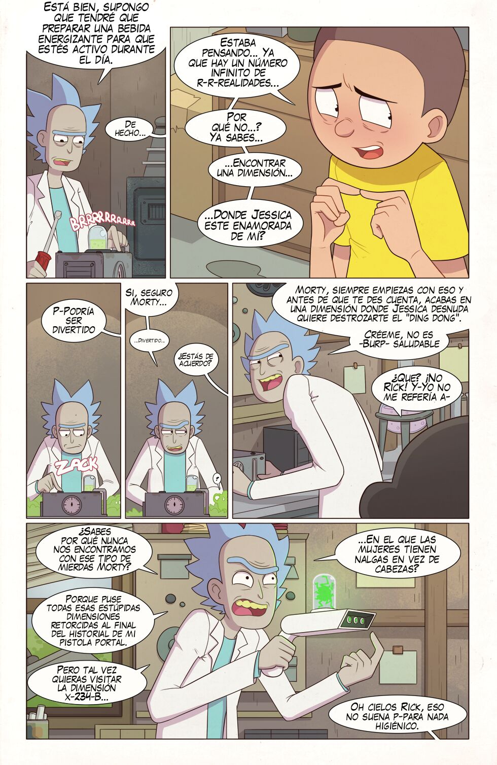 Artista - PieceofSoap / Aventuras de la dimension A24L - COMIC ESPANOL image number 2