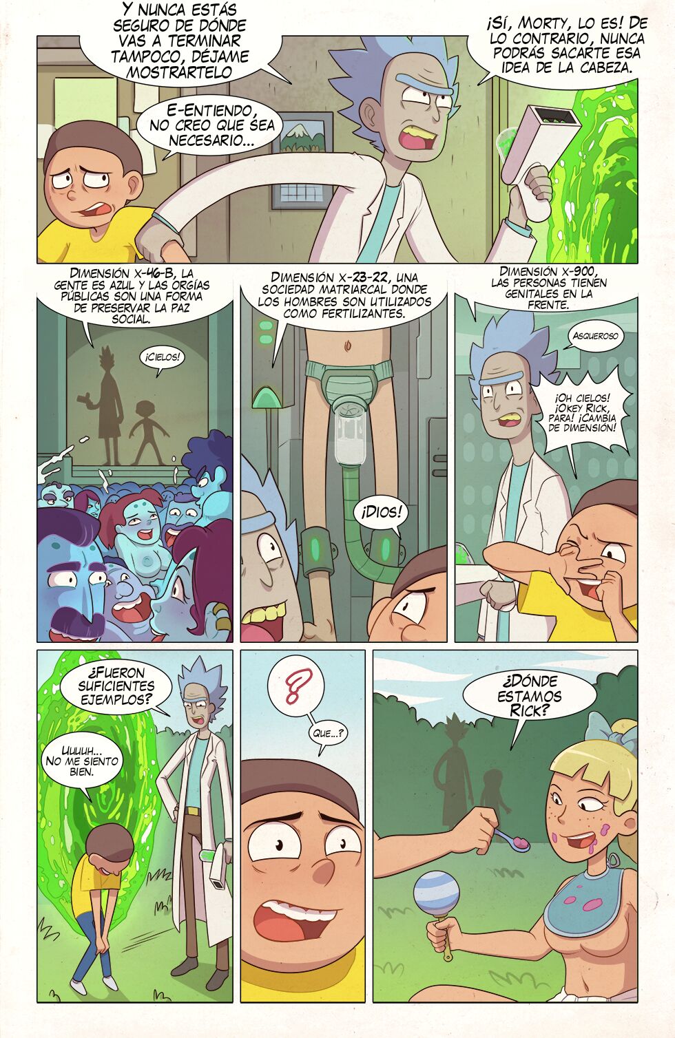 Artista - PieceofSoap / Aventuras de la dimension A24L - COMIC ESPANOL image number 3