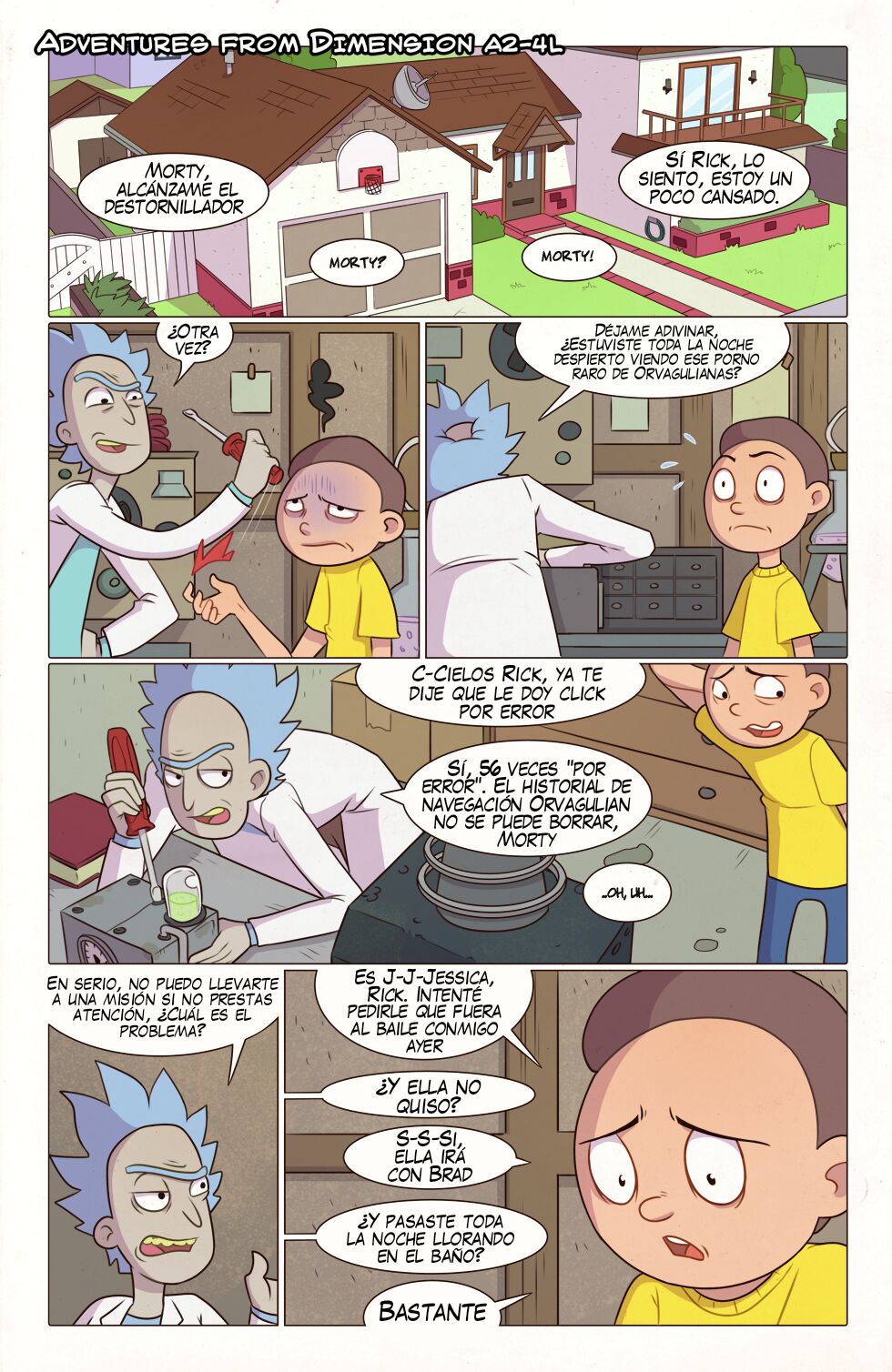 Artista - PieceofSoap / Aventuras de la dimension A24L - COMIC ESPANOL image number 1