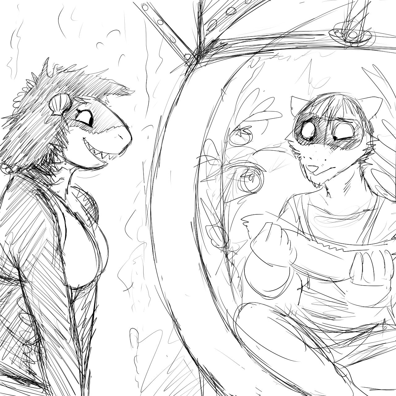 Hladilniks Shark Girl and Raccoon Comic image number 8