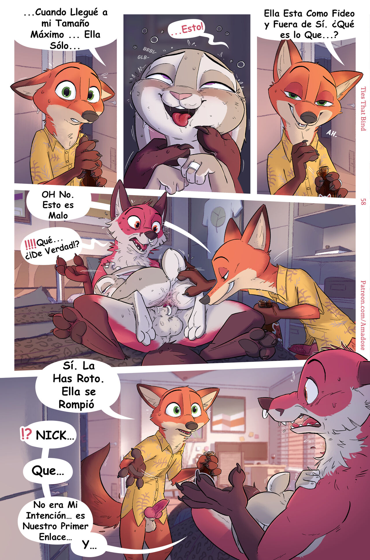 A Zootopia Cucking Comic - Enganos En Zootopia  ESPANOL image number 55