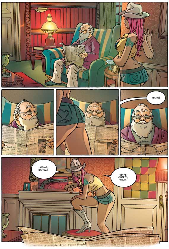 El Jueves - Pencomix - by Danide - Mabelle y el Sr. Zimmer - Spanish image number 1