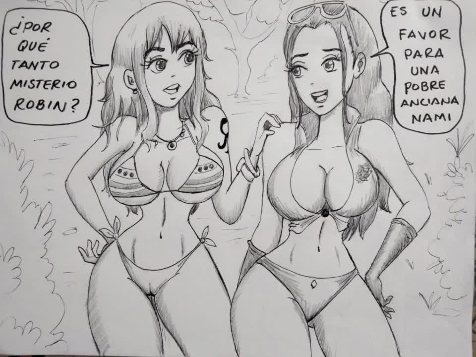 Robin and Nami vs Boa Hancock image number 1