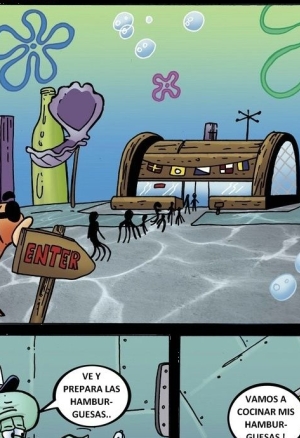 BOB ESPONJA  sexo en fondo de bikini